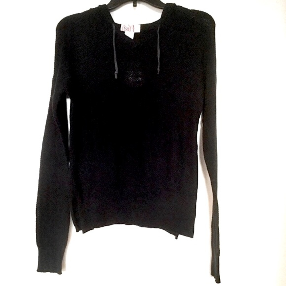 SO Hooded Pullover Sweater